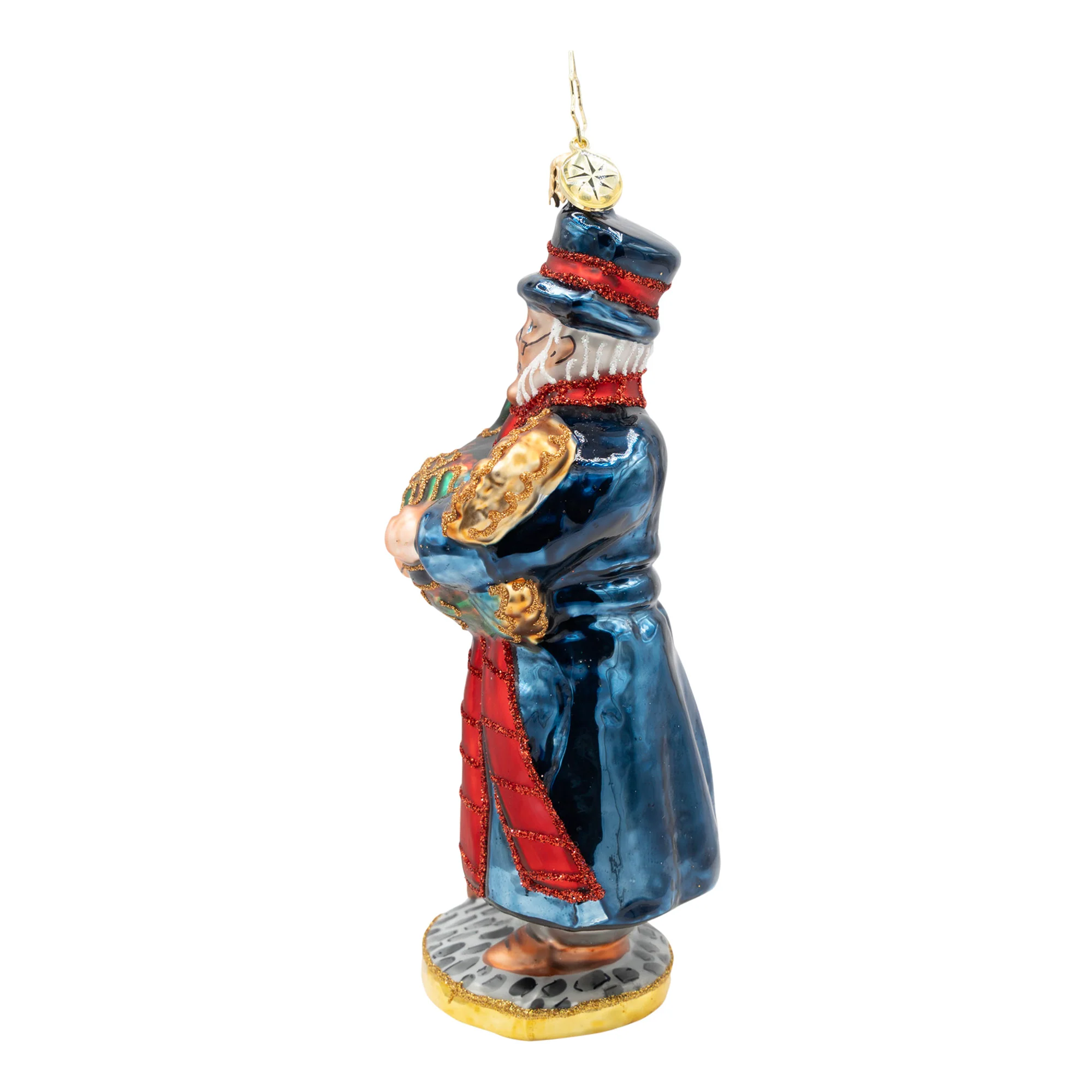 A Turkey for Tiny Tim Glass Ornament, 5.5" - Image 4