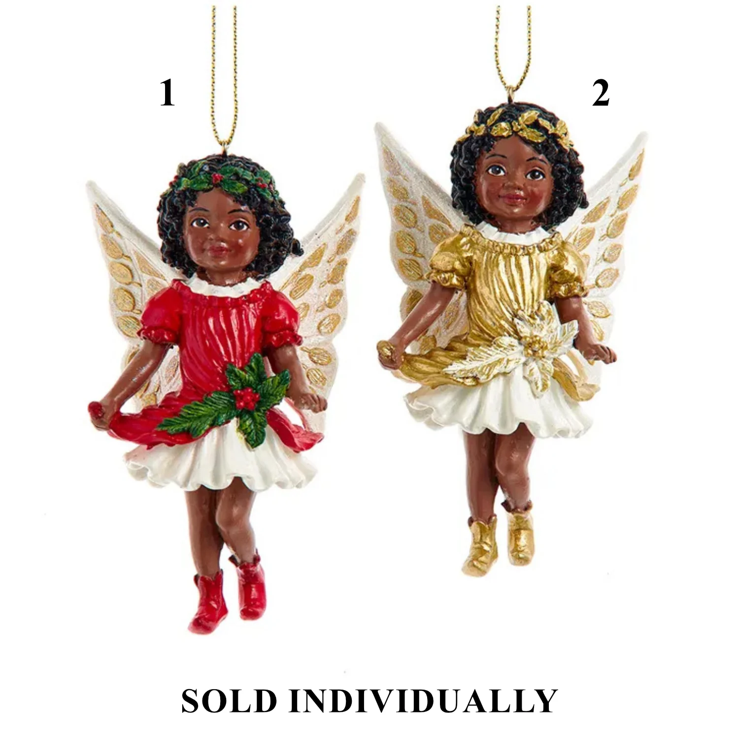 African American Angel Ornaments, 4" (2 styles - sold individually)
