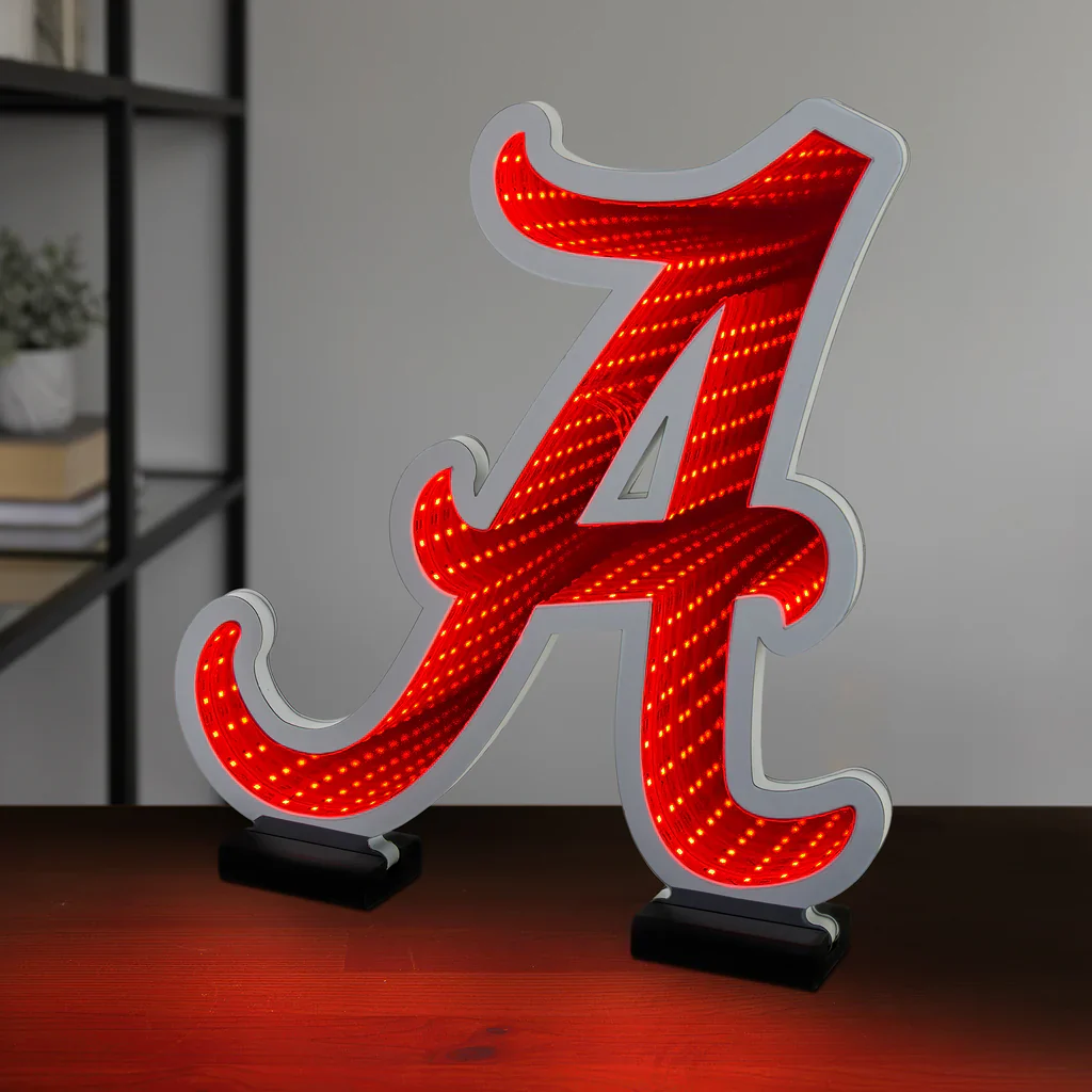 Alabama Crimson Tide LED Infinity Logo Light, Acrylic, w/UL Plug, 13.5" - Image 4