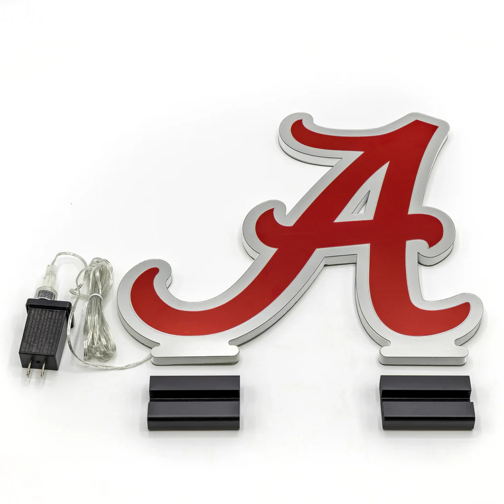 Alabama Crimson Tide LED Infinity Logo Light, Acrylic, w/UL Plug, 13.5" - Image 6