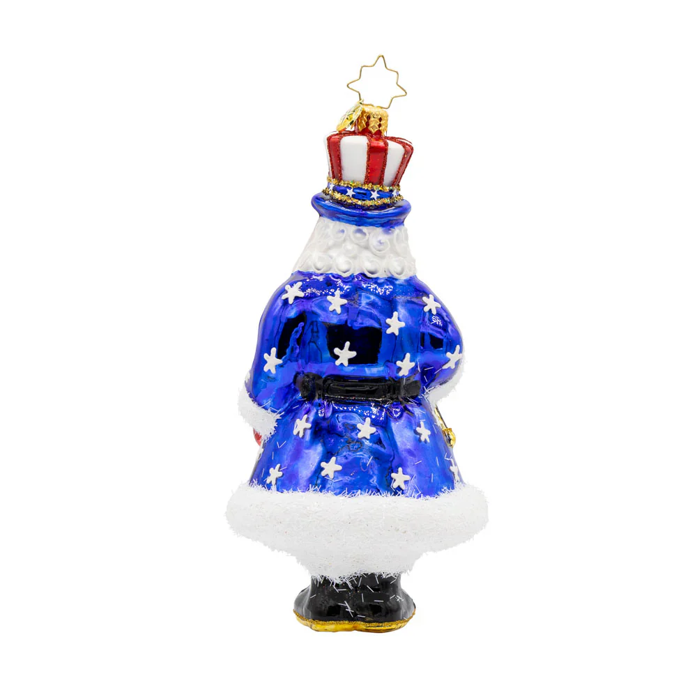 All-American Santa Ornament, 6.5" - Image 3