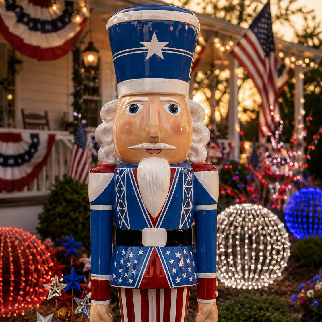 Large Fiberglass American Christmas Nutcracker Figure, 4ft to 12ft - Image 4