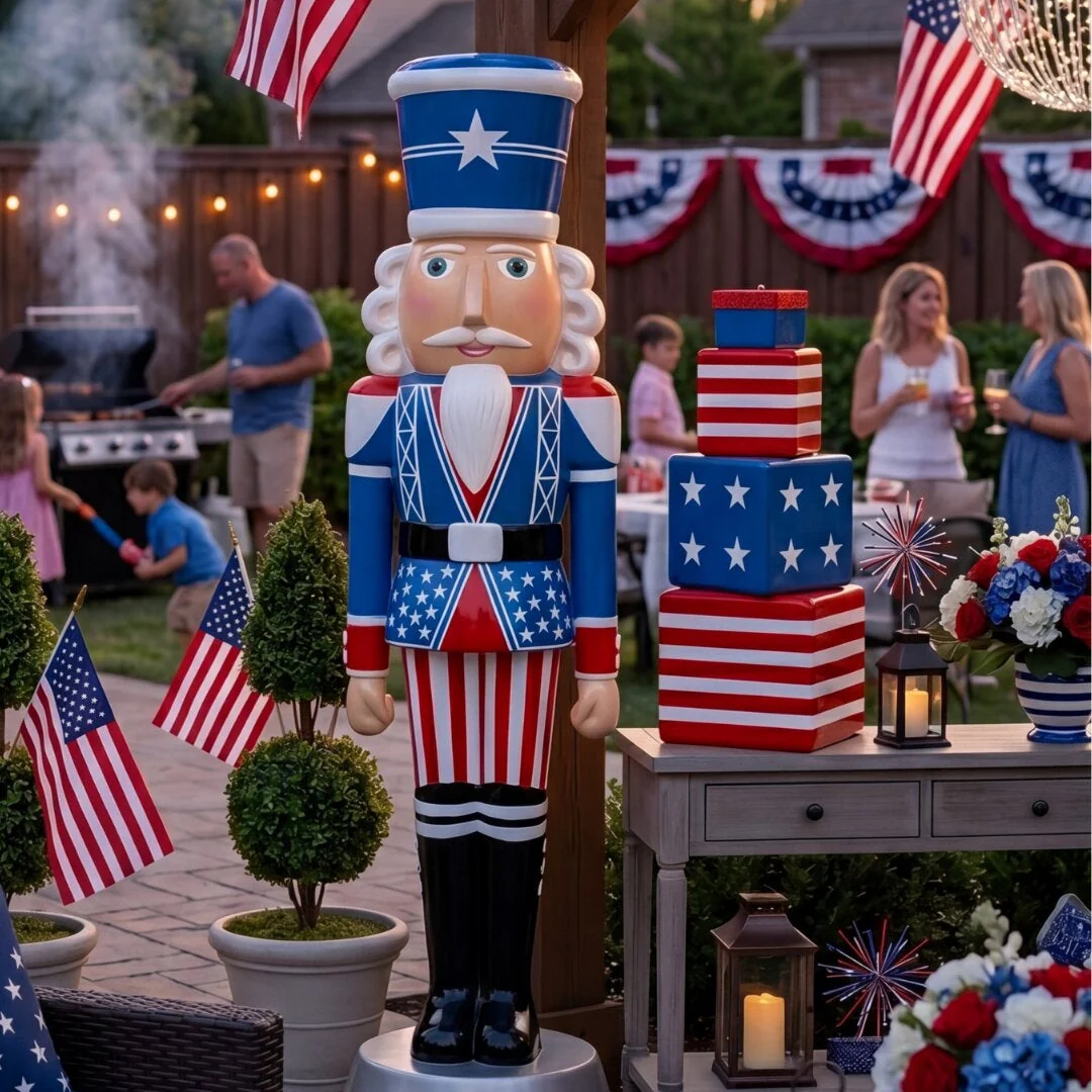 Large Fiberglass American Christmas Nutcracker Figure, 4ft to 12ft - Image 6