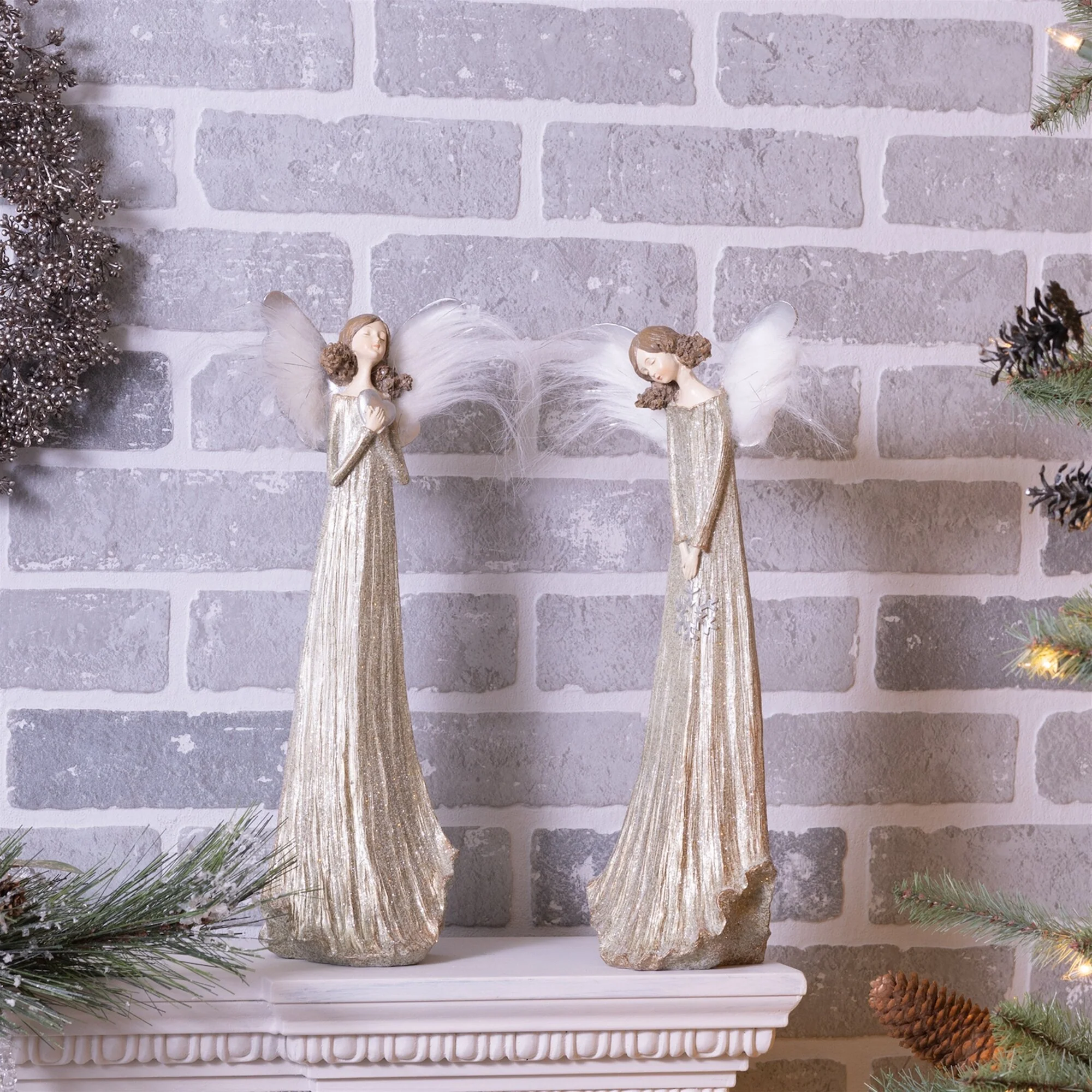 Resin Angel Figurine, 14" (2 styles - sold individually) - Image 3