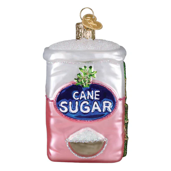 Bag Of Sugar Ornament, 3.5" - Image 2