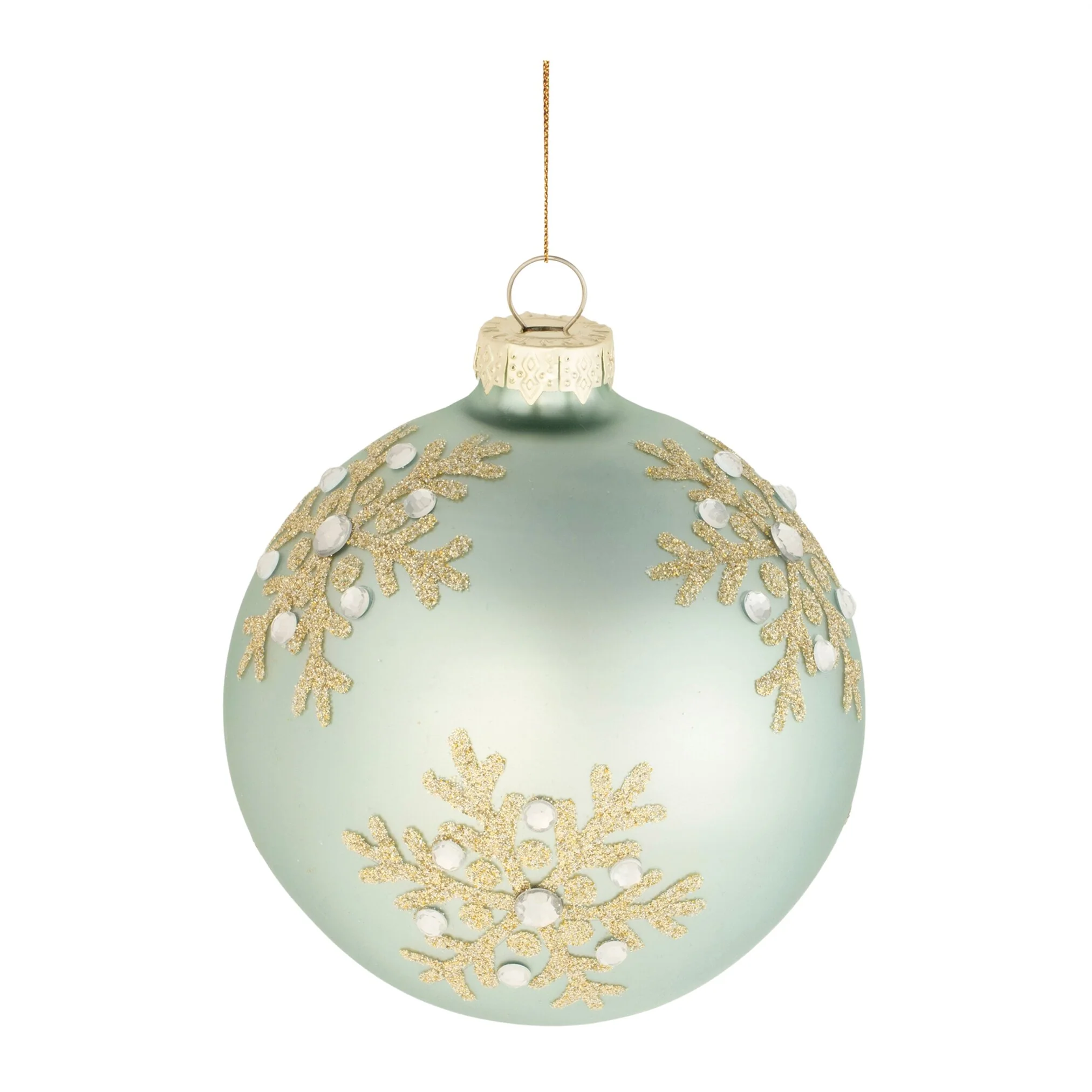 Glass Ball Ornament, 4" (2 styles - sold individually) - Image 4