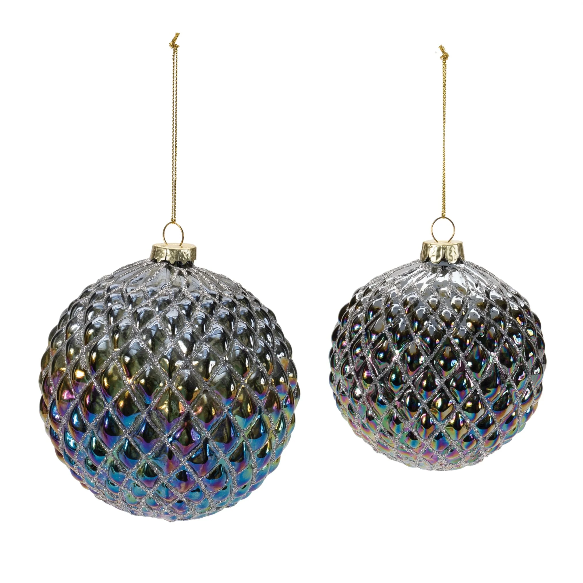 Glass Ball Ornament, 4 - 5" (Set of 2)