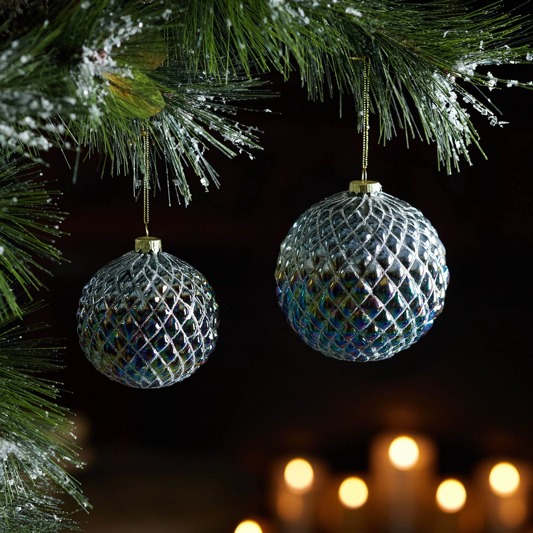 Glass Ball Ornament, 4 - 5" (Set of 2) - Image 2