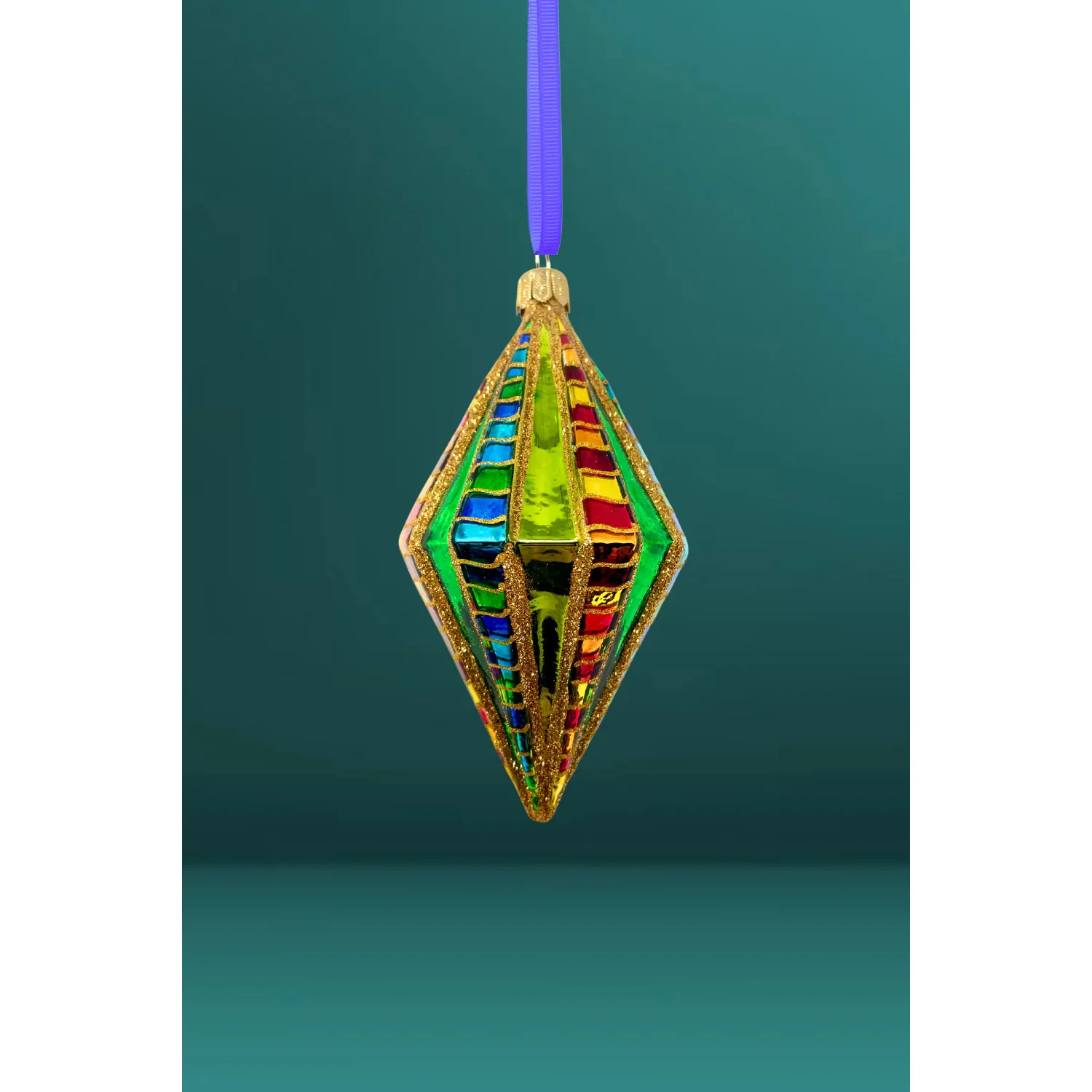 Bank Roll Bling Diamond Glass Ornament, 4"
