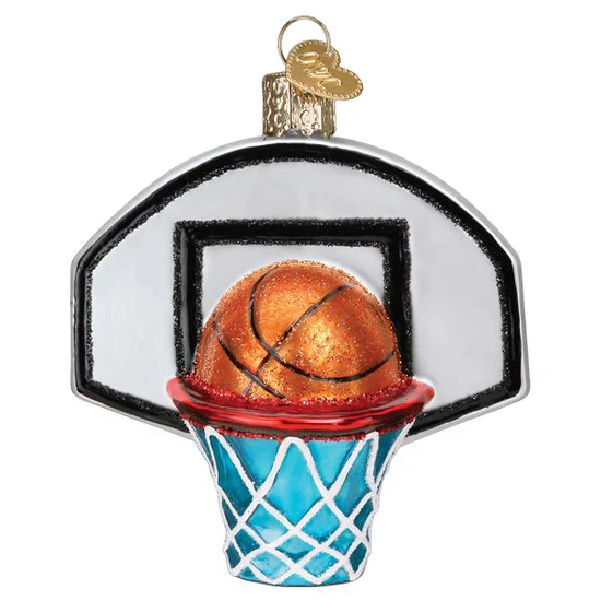 Basketball Hoop Ornament, 3.5" - Image 2