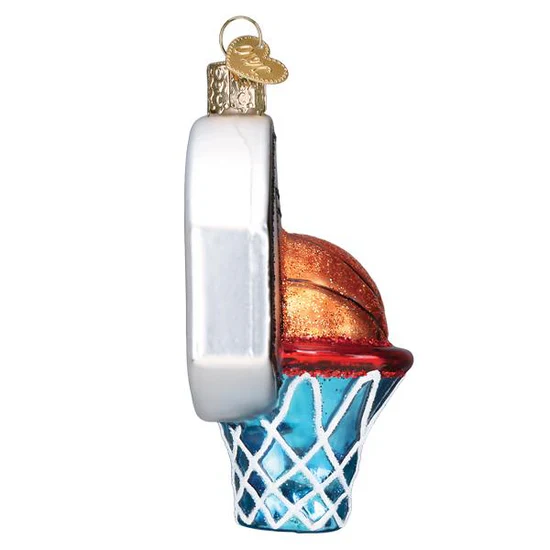 Basketball Hoop Ornament, 3.5" - Image 4