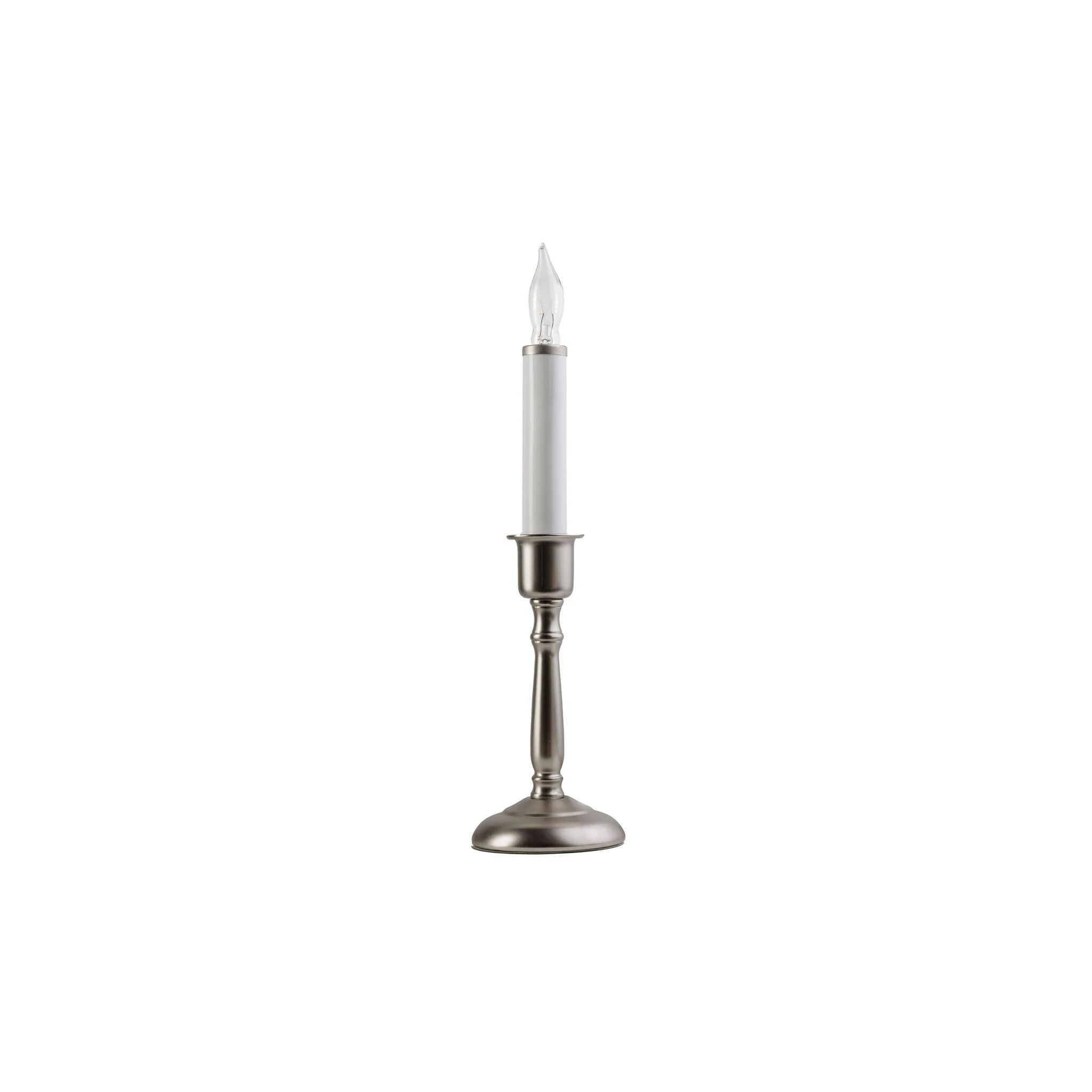 Bayside Pewter Cool Burn Bulb Candle, Steady Burning, 12" (Set of 3) - Image 3