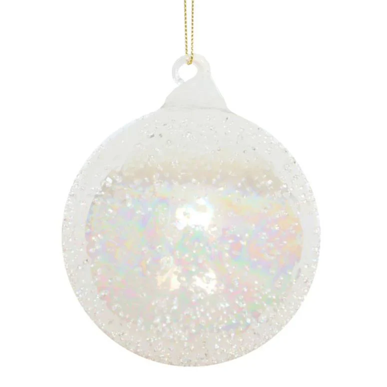 Beaded Glass Ball Ornament, 4" (100mm)