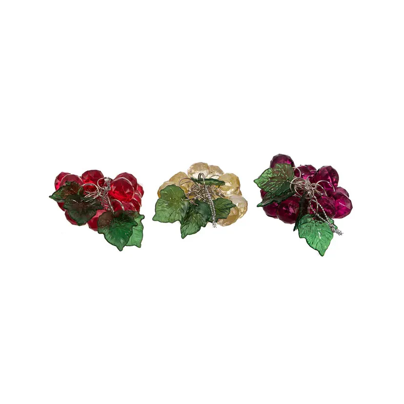 Beaded Grape Ornaments, 4" (3 styles - sold individually) - Image 3