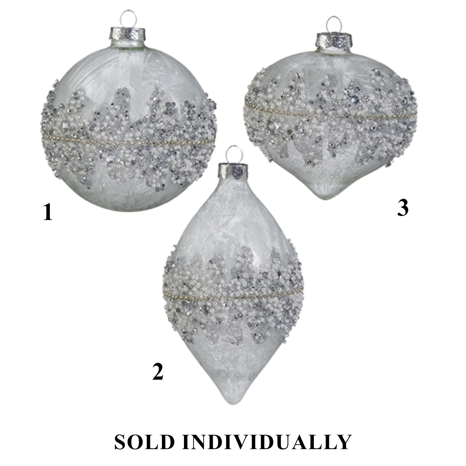 Beaded Ornament, 4" (3 styles - sold individually) - Image 2