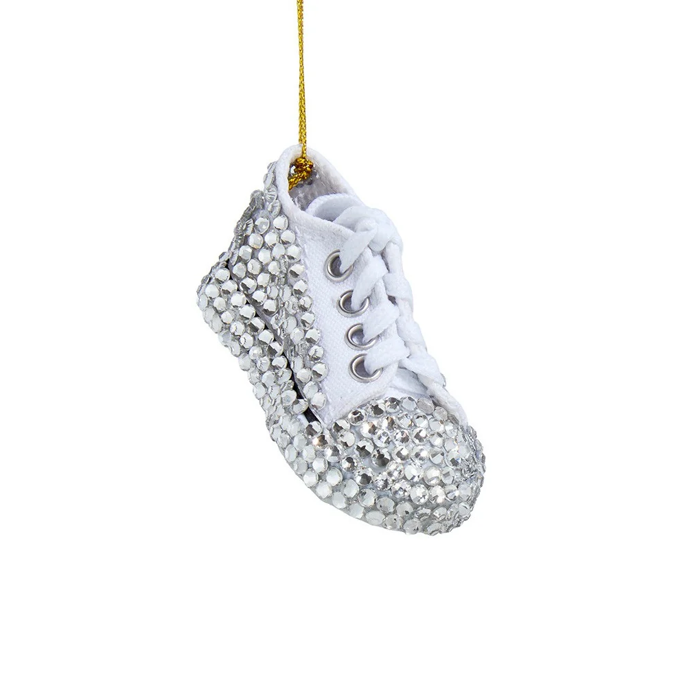 Bedazzledâ„¢ Silver Sneaker Ornament, 3" (2 styles - sold individually) - Image 2
