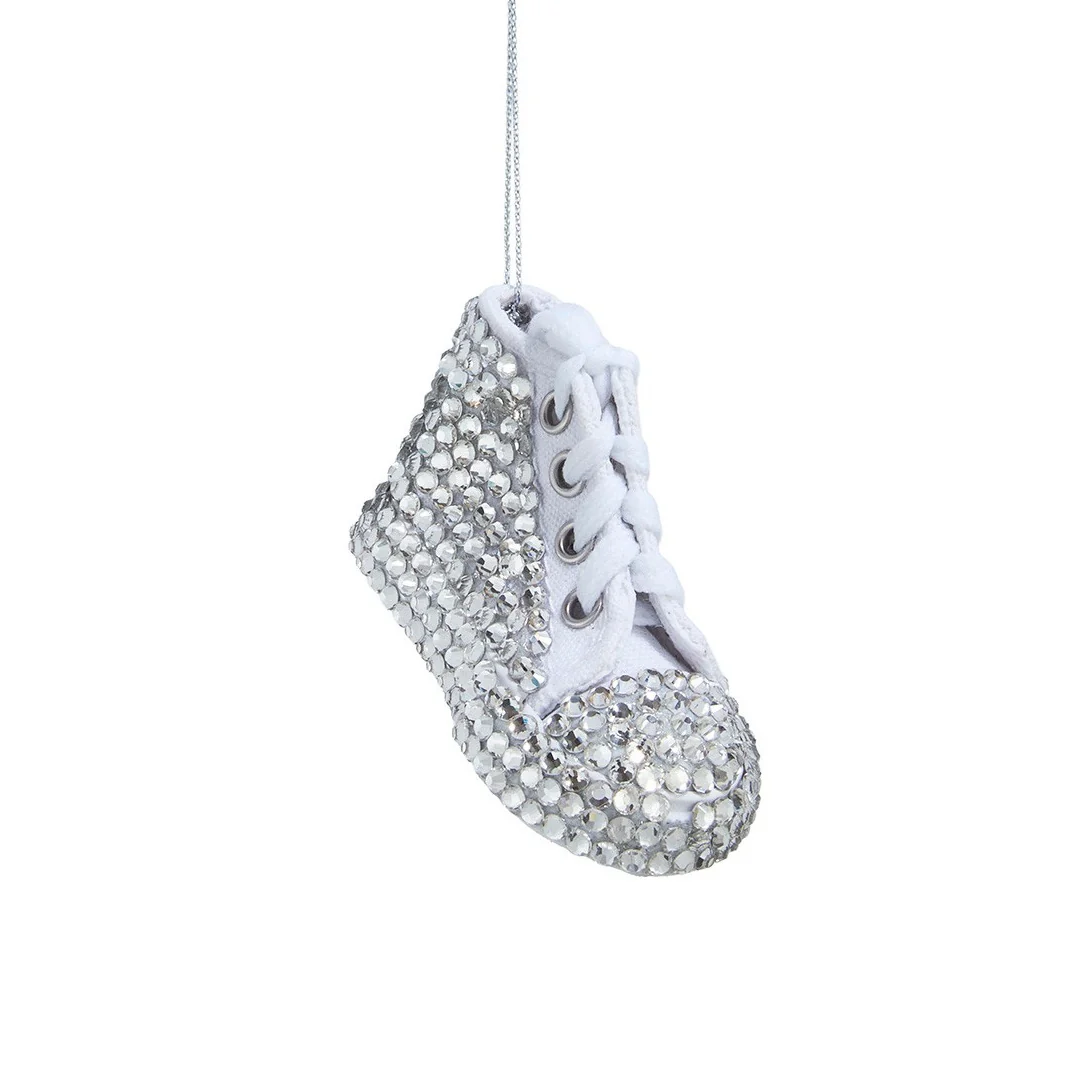 Bedazzledâ„¢ Silver Sneaker Ornament, 3" (2 styles - sold individually) - Image 3