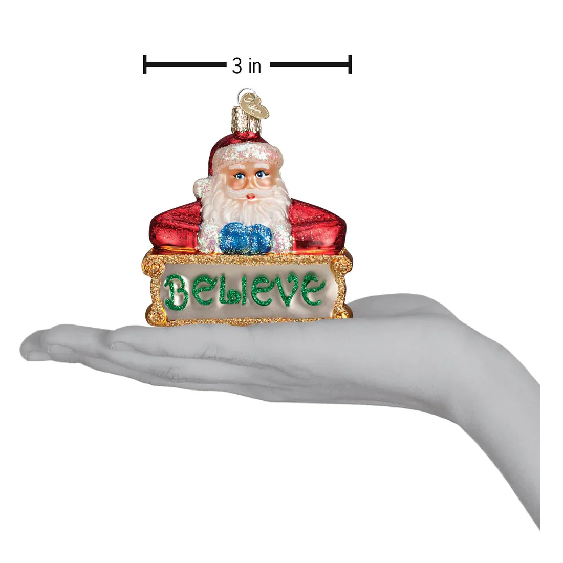 Believe Santa Ornament - Image 3