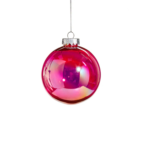 Berry Seamless Iridescent Ball Ornament, 6"