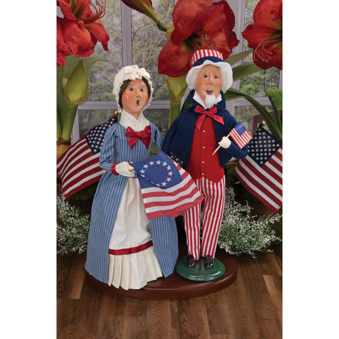 Betsy Ross Caroler Figurine, 13" - Image 7