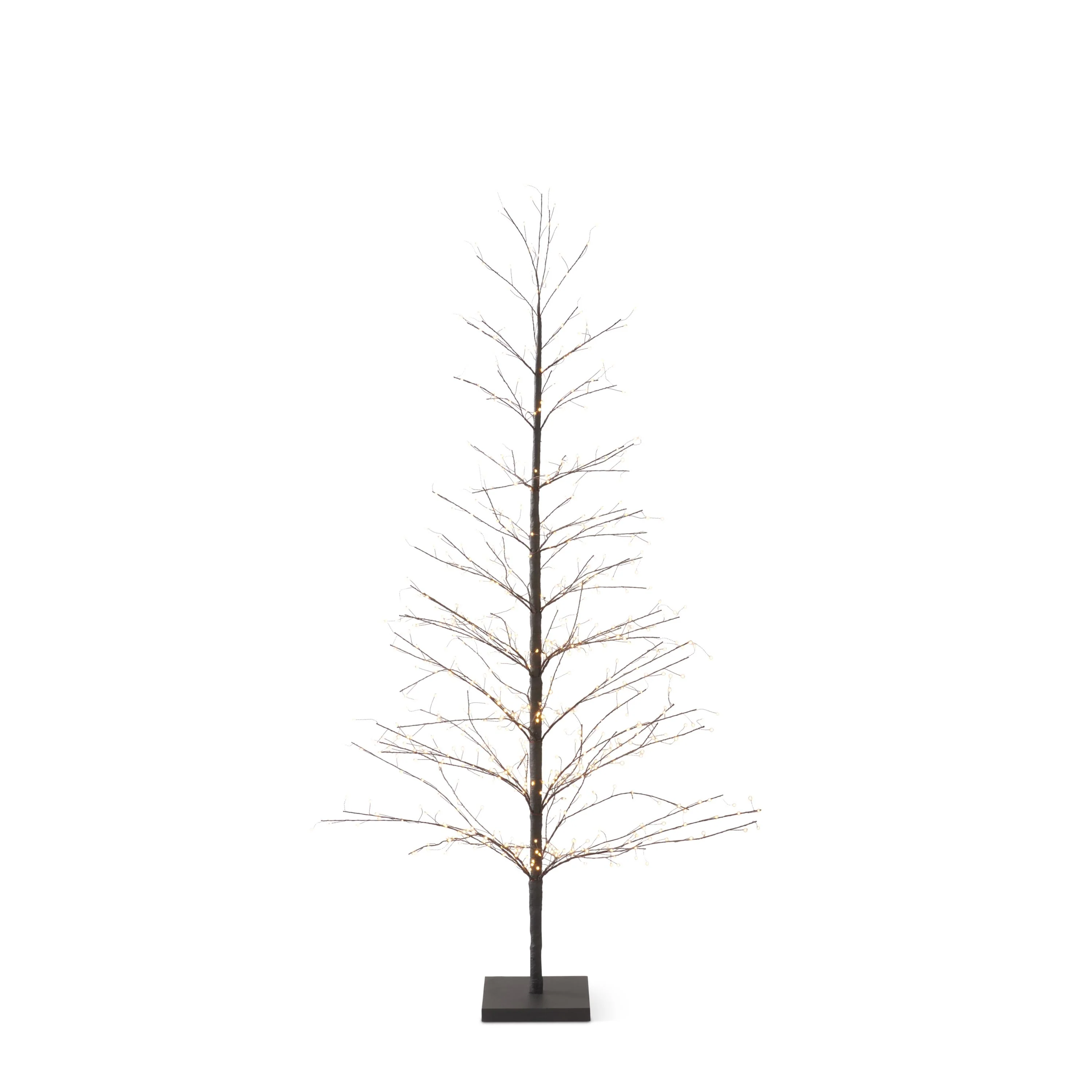 Black Warm Light LED Halloween Tree w/Electrical Plug, 6'
