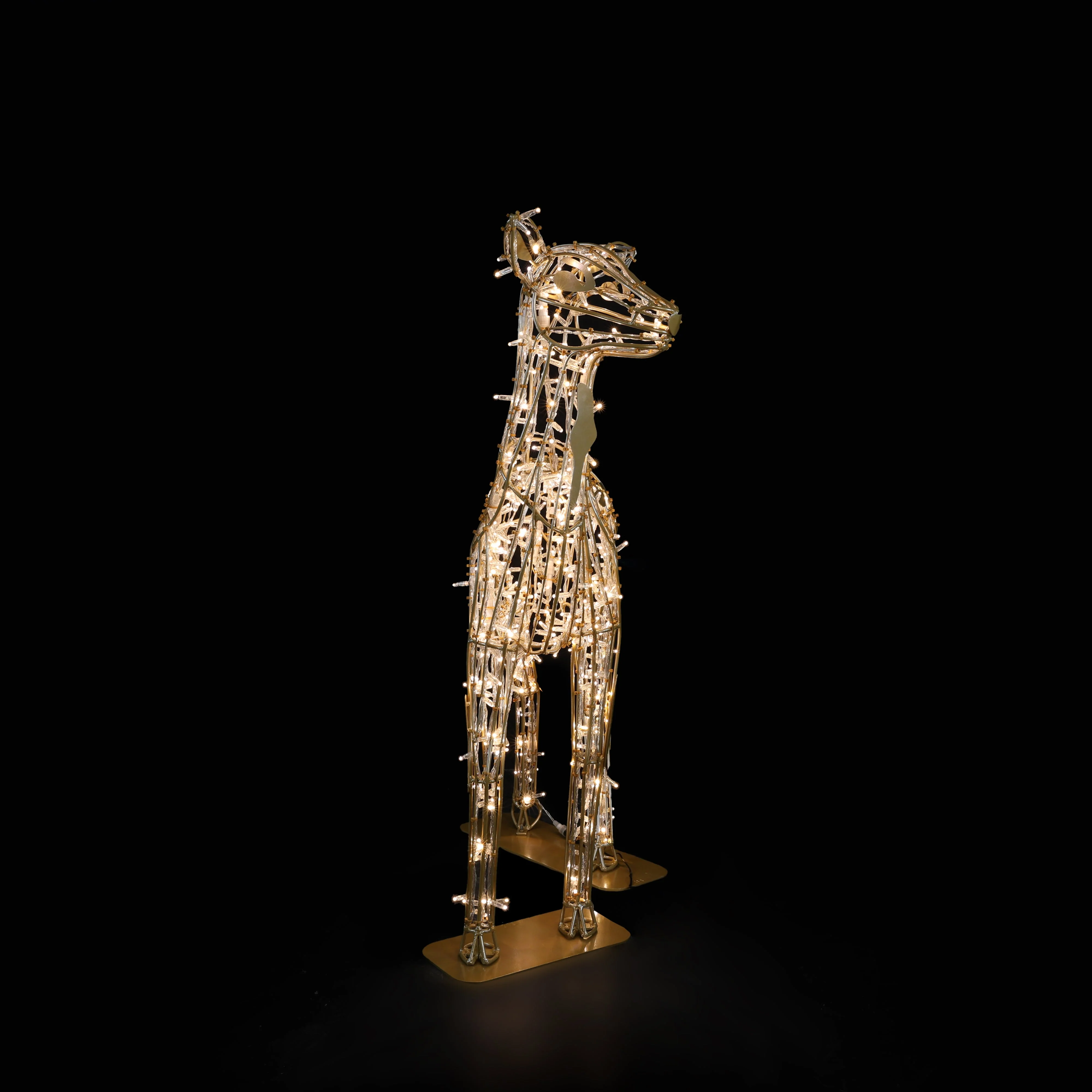 Large Blossom Deer Figure, LED Lit (Warm White), 4ft - Image 2