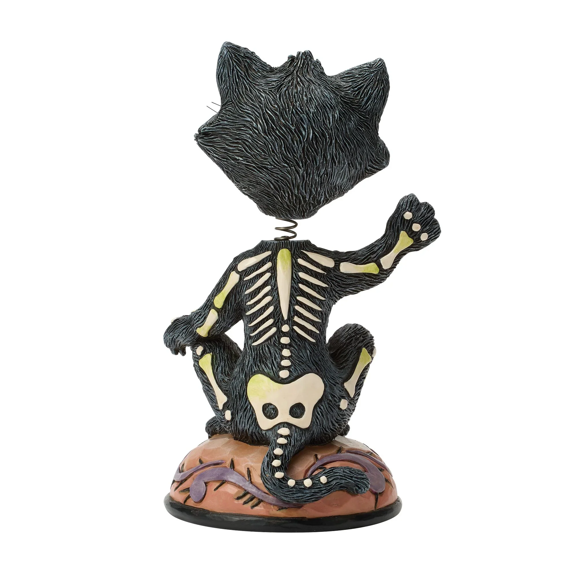 Bobble Head Black Cat Figurine, 6.5" - Image 3