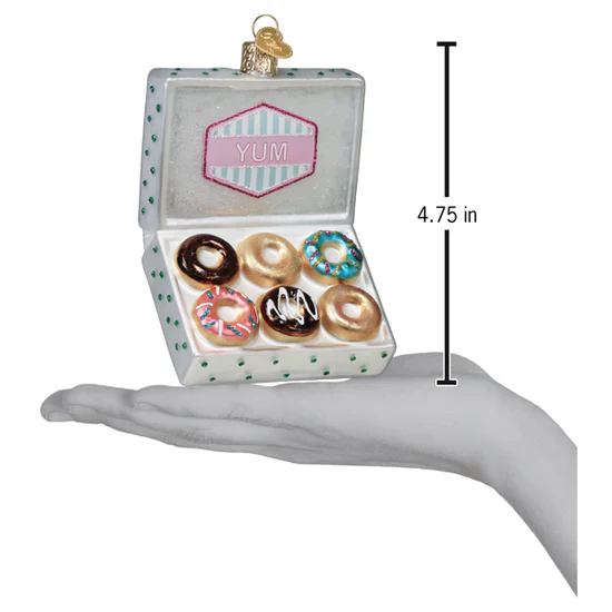 Box Of Donuts Ornament, 4.75" - Image 5