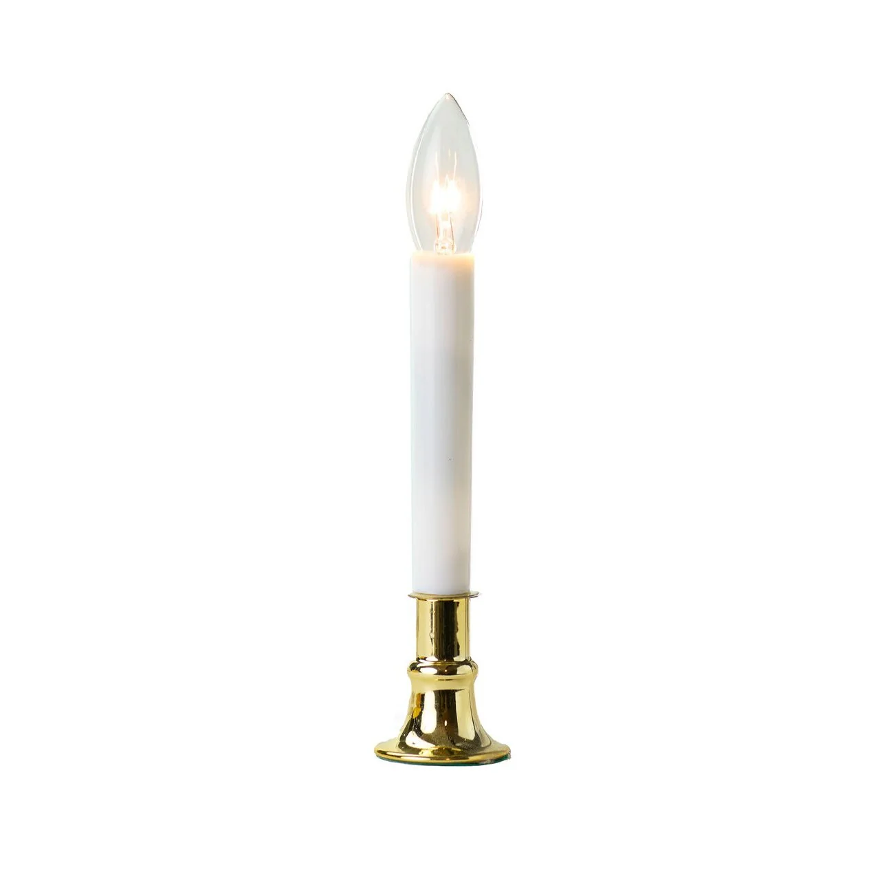 Brass Electric Incandescent Bulb Candle W/ Sensor, 9" (Set of 4) - Image 3