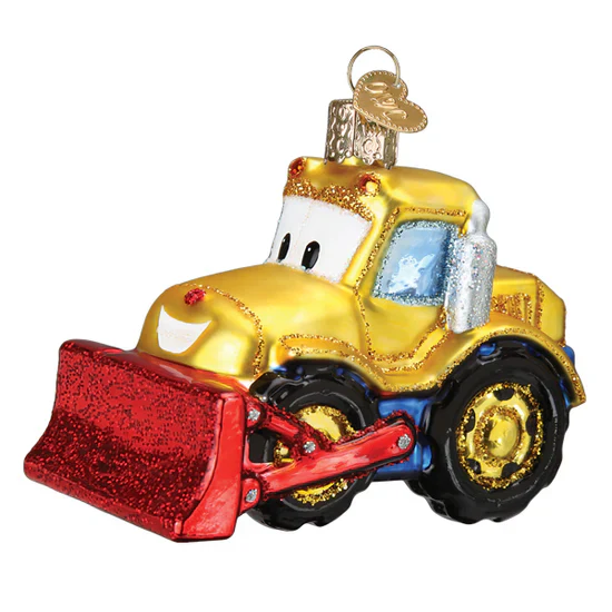 Bright-eyed Bulldozer Ornament, 2.75" - Image 2