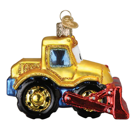 Bright-eyed Bulldozer Ornament, 2.75" - Image 3