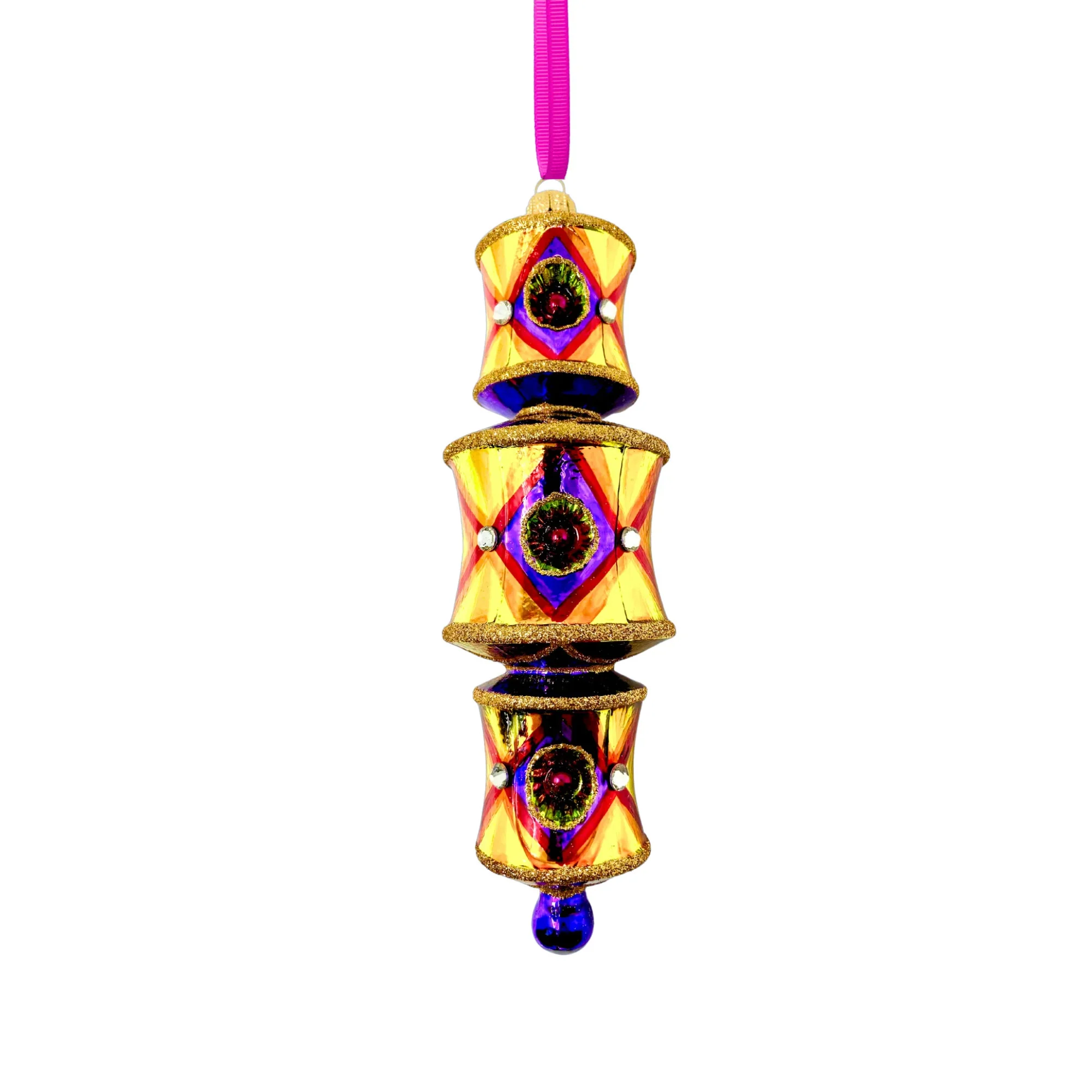 Bright Lights Dazzler Glass Ornament, 8.5" - Image 2
