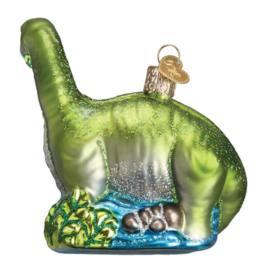 Glass Brontosaurus Ornament - Image 3
