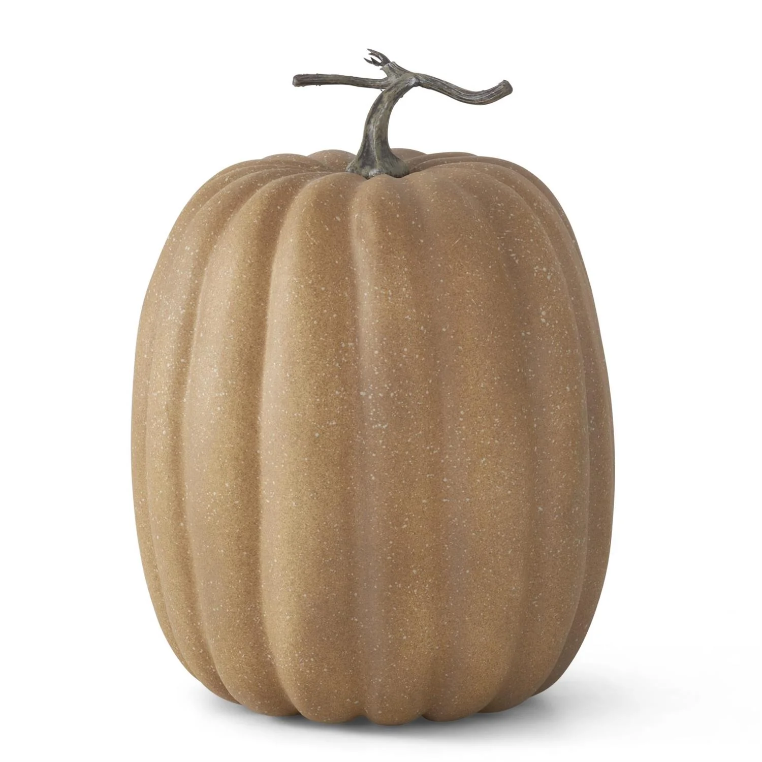 Brown & Cream Speckled Pumpkin, 19"