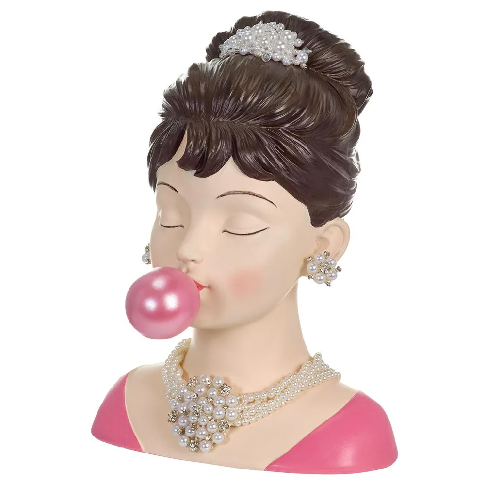Bubble Gum Lady Planter, 11.5" (Pink ) - Image 2