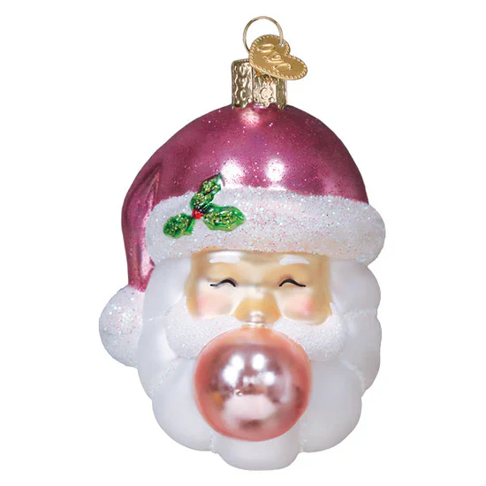 Bubblegum Papa Noel Ornament, 3.25" - Image 2