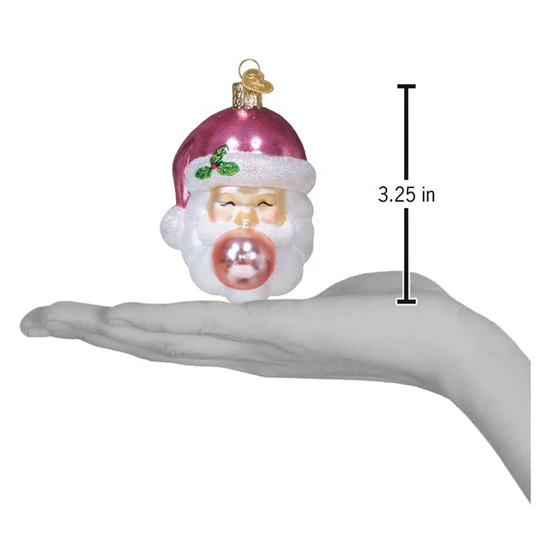 Bubblegum Papa Noel Ornament, 3.25" - Image 5
