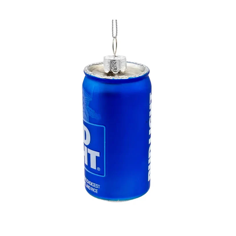 Budweiser® Glass Bud Light Can Ornament, 3.25" - Image 4