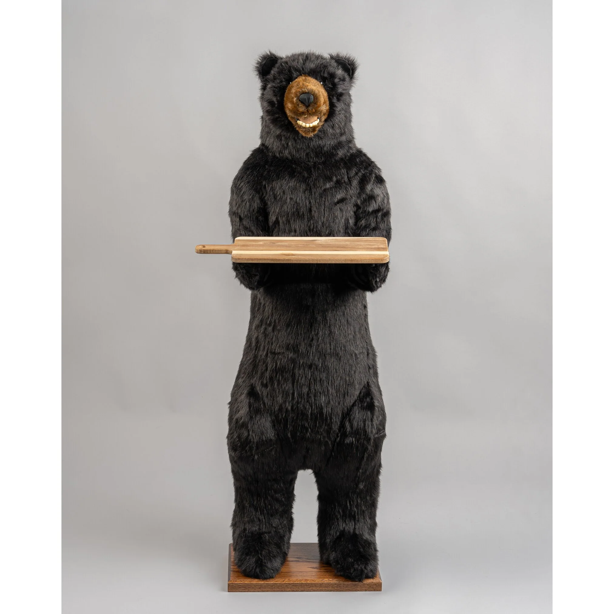 Butler Bear Figure, Black, 58"