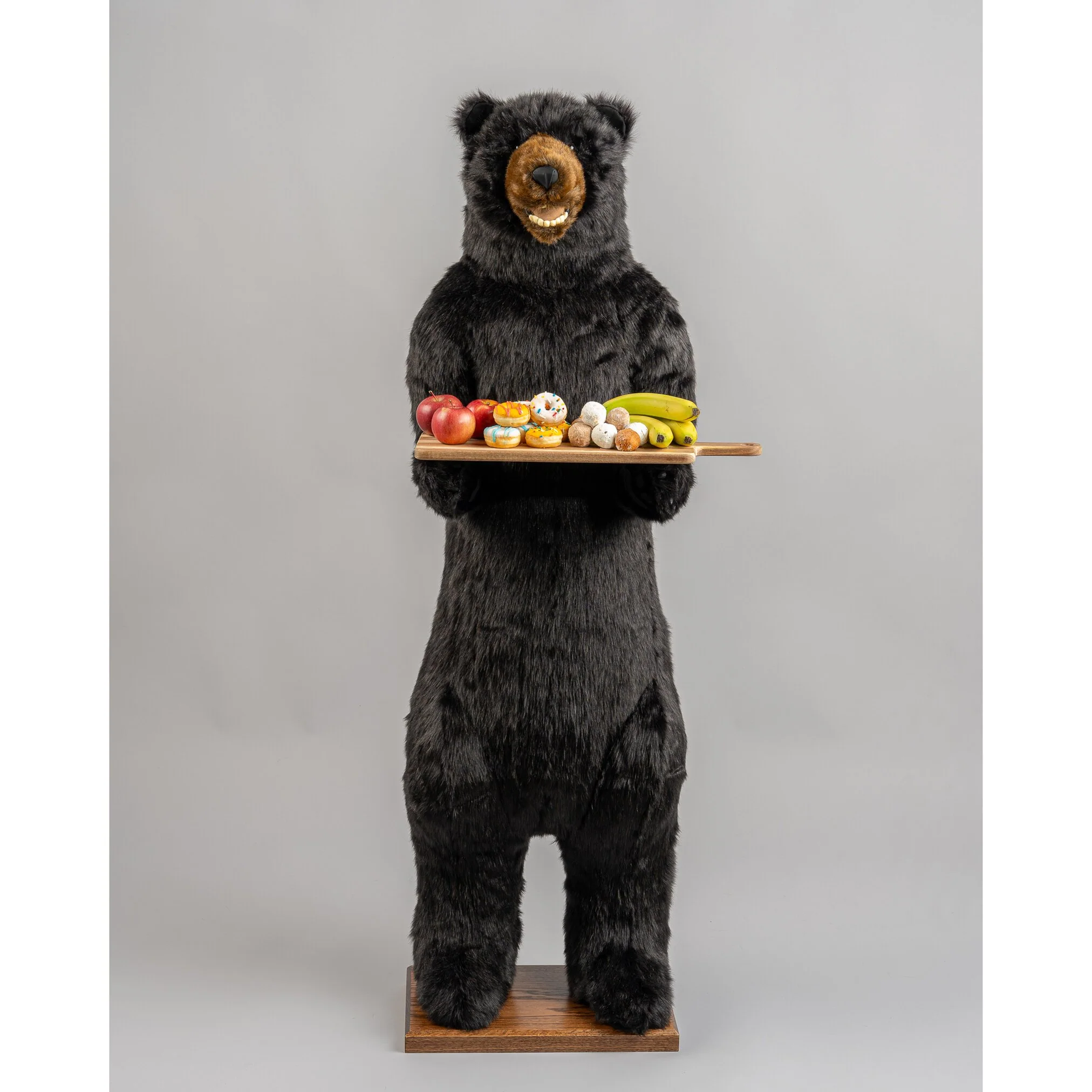 Butler Bear Figure, Black, 58" - Image 2
