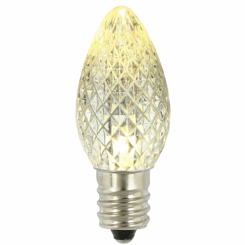 C7 Faceted Warm White Bulb