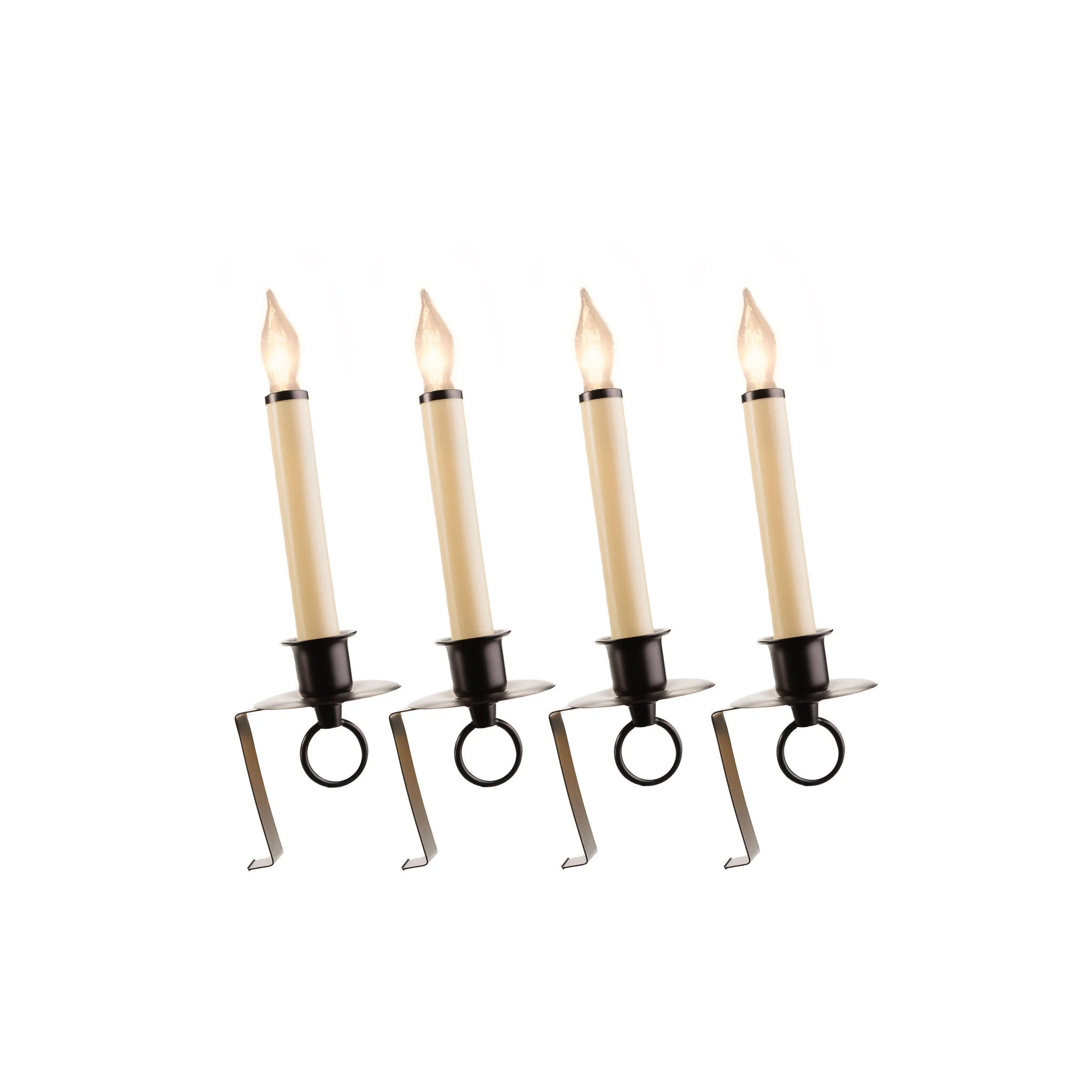 Cambridge Bracket Antique Bronze Cool Burn Bulb Candle, Steady Burning, 12" (Set of 4)