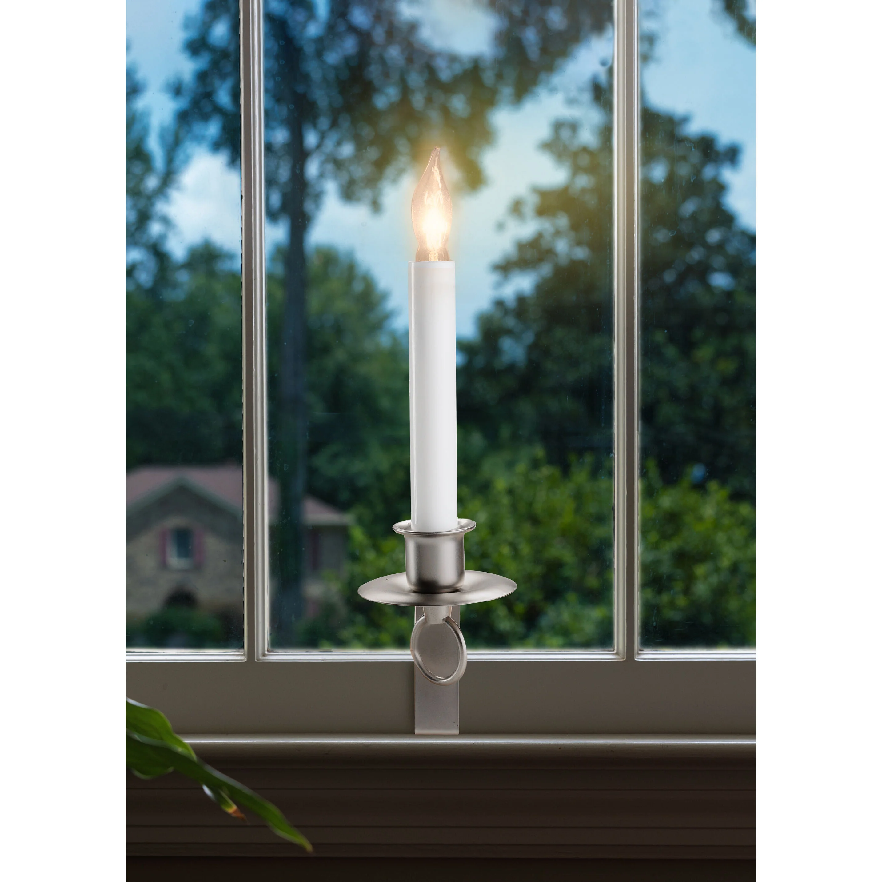 Cambridge Bracket Pewter Cool Burn Bulb Candle, Steady Burning, 12" (Set of 4) - Image 2
