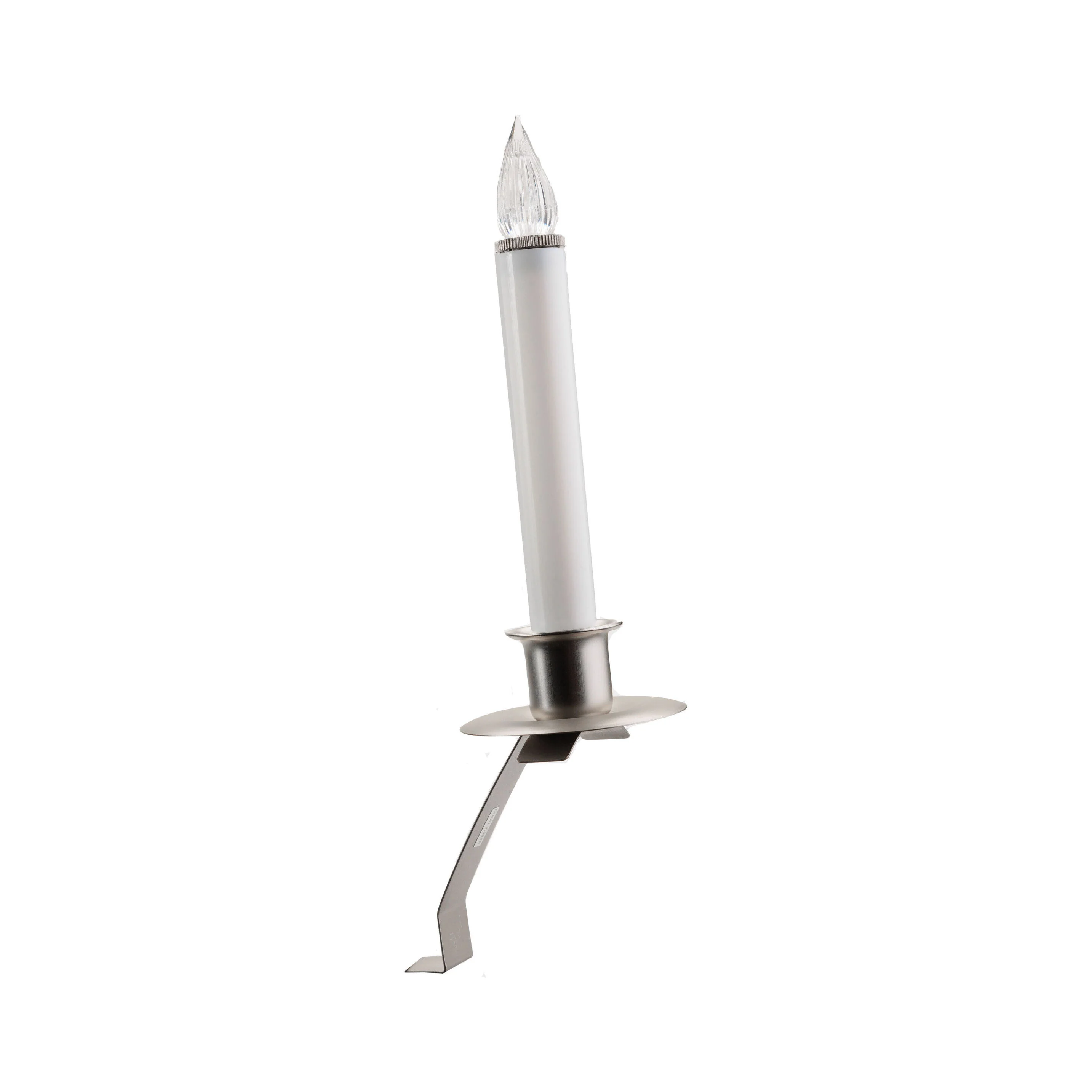 Cambridge Slant Bracket Pewter LED Bulb Candle W/ Sensor, 12" (Set of 3) - Image 3
