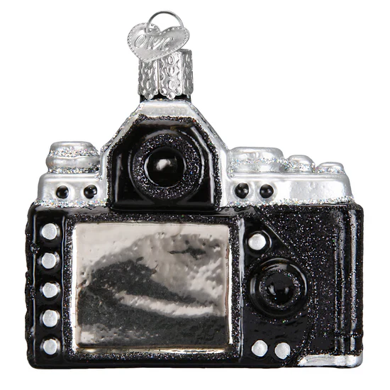 Glass Camera Ornament, 2.5" - Image 3