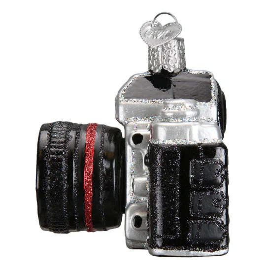 Glass Camera Ornament, 2.5" - Image 4