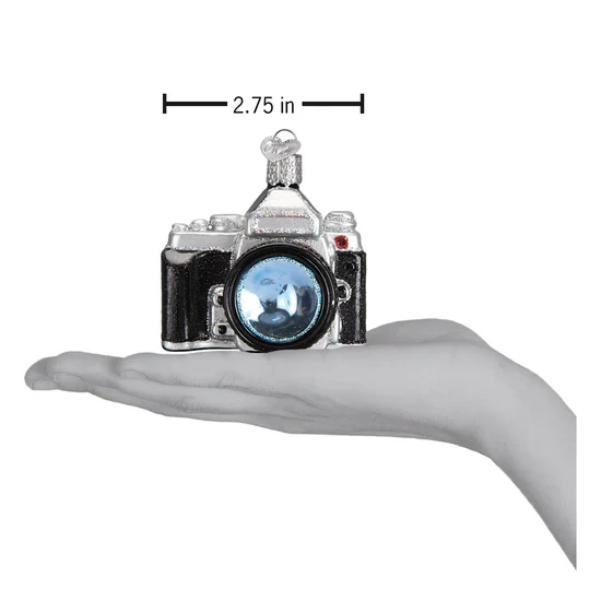 Glass Camera Ornament, 2.5" - Image 5