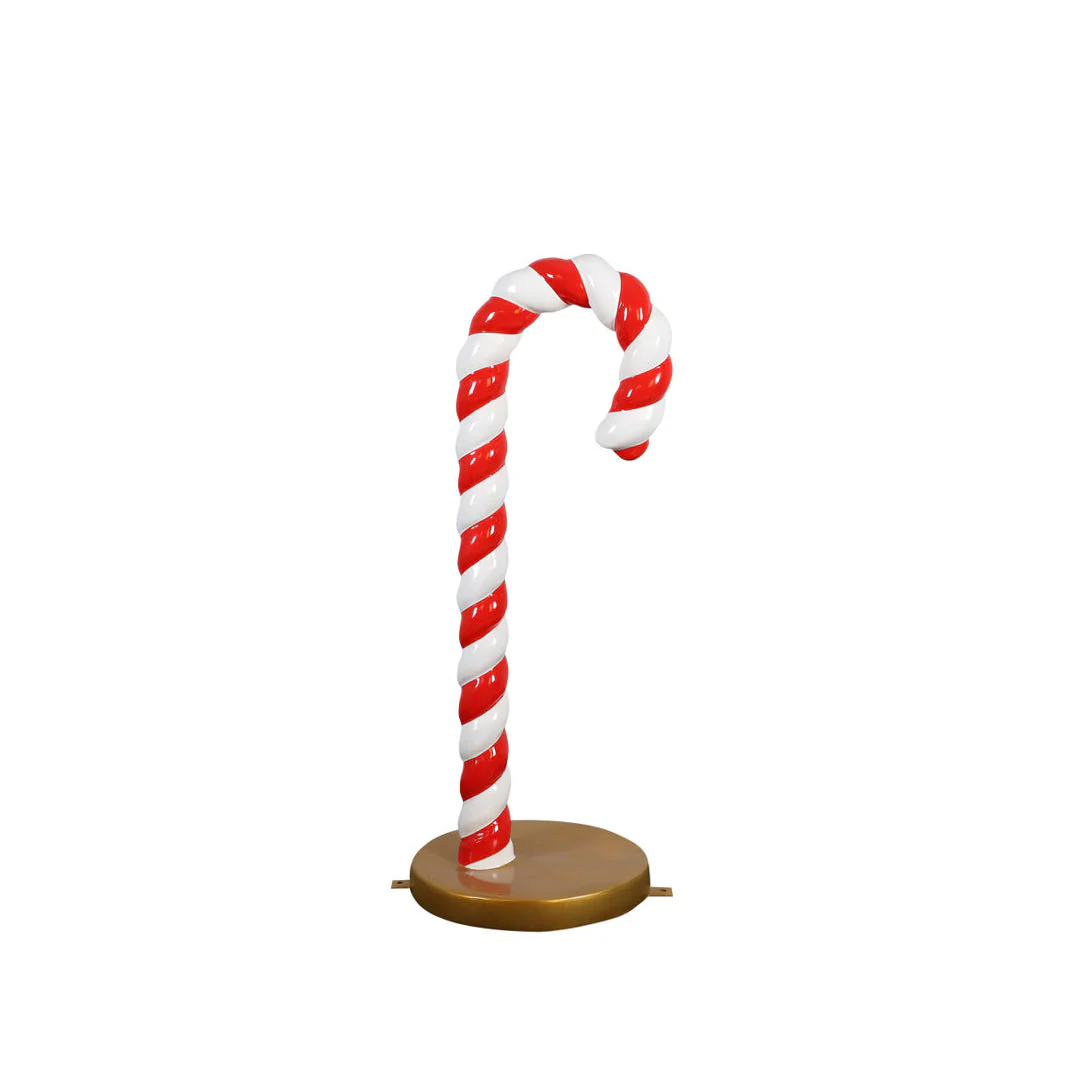 Large Fiberglass Candy Cane Decoration, 49"
