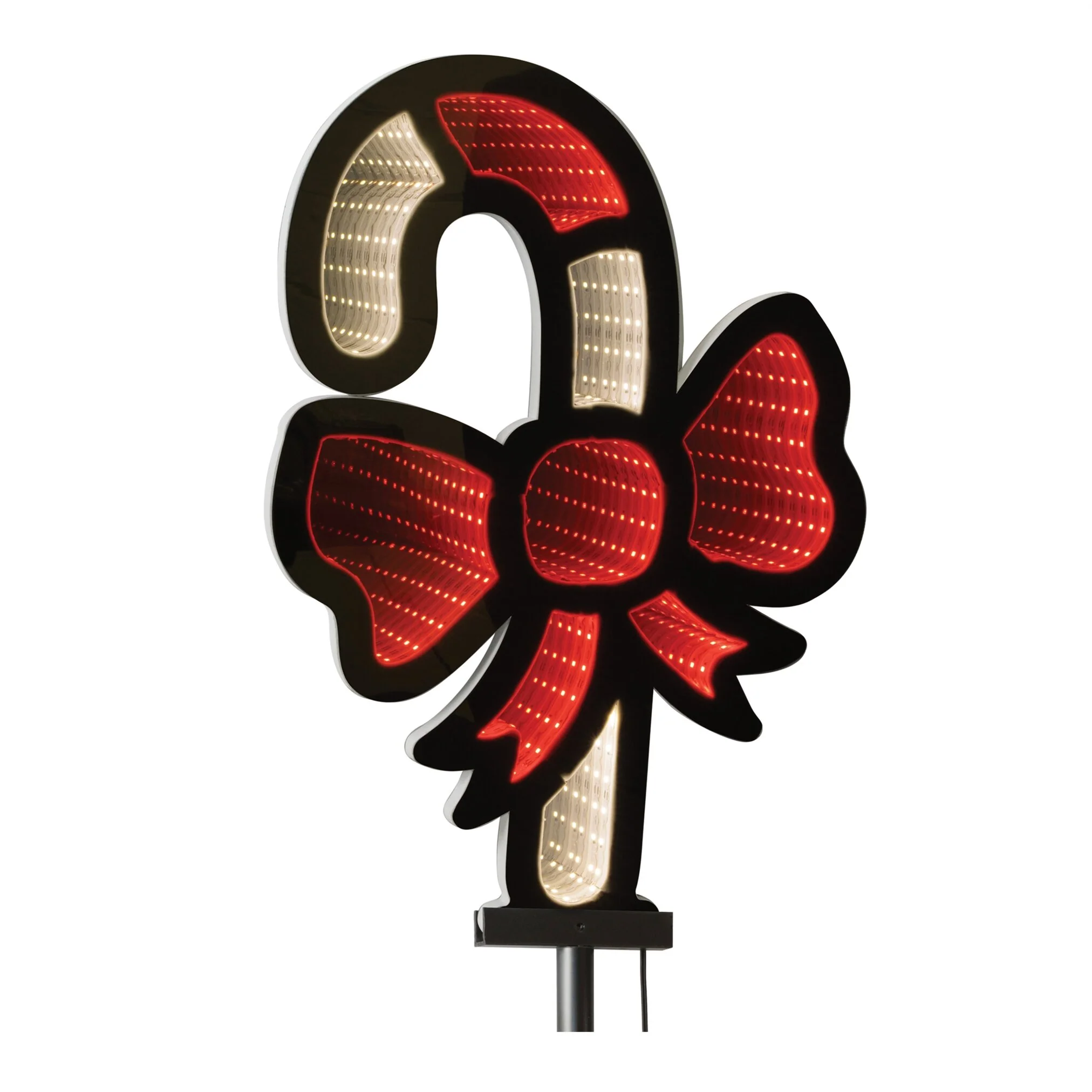 Candy Cane Stake Infinity Light, Acrylic w/UL Plug, 12 x 16" (Set of 4) - Image 2