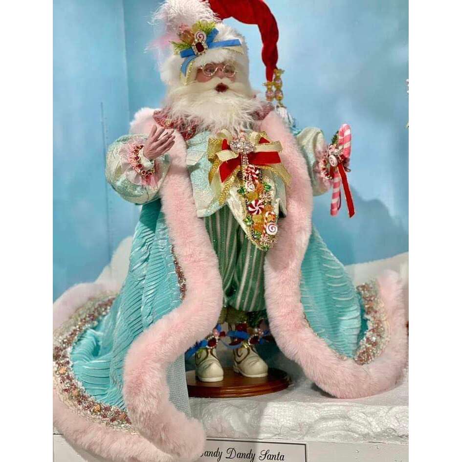 Candy Dandy Santa Figurine, 25" - Image 2